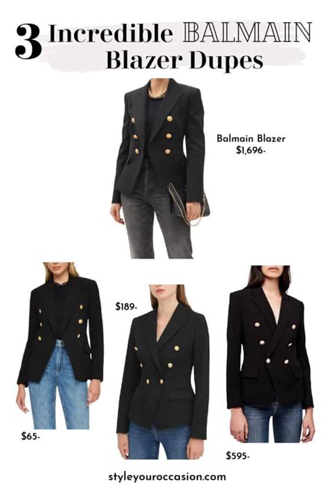 balmain bag dupe|balmain blazer dupe budget.